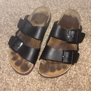 Birkenstock Arizona Red Bottoms Size 38